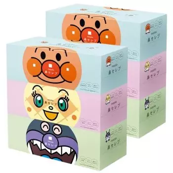 Салфетки Napier Anpanman Nose Celebrity Tissue 360 листов x 3 коробки x 2 набора 6 (180 пар) (всего коробок)