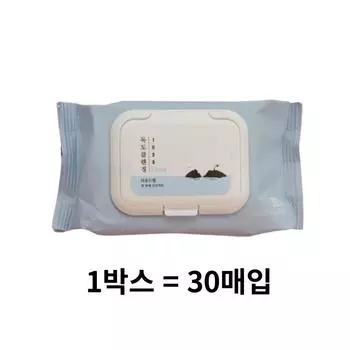 Салфетки очищающие Round Wrap 1025 Dokdo, 30 листов, 1 шт.