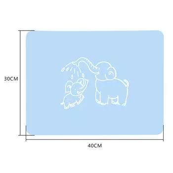 Салфетки под тарелки для детей, силиконовые салфетки для младенцев, водонепроницаемые термостойкие нескользящие коврики для кухонного стола, портативные, легко моются светло-фиолетовый