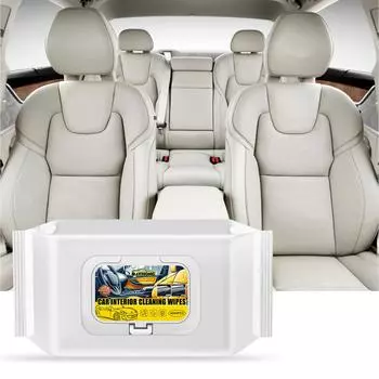 Салфетки Rayhong для чистки салона автомобиля, быстрое удаление пятен, восстановление, уменьшение трещин, портативные многофункциональные чистящие салфетки 40pcs