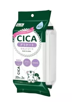 Салфетки Wreck CICA Water Delicate Wet Sheet x Можно смывать в составе кондиционера для кожи Centella asiatica 99% (20 2) туалет/Сделано