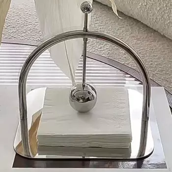 Салфетница, металлическая стойка для салфеток класса люкс с утяжеленной ручкой, диспенсер для бумажных полотенец для столовой