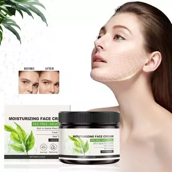 Салициловый крем, увлажняющий, для лица, сужающий поры, уменьшающий морщины, увлажняющий крем, 60 г зелёный