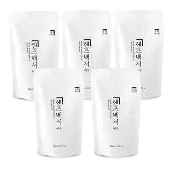 Salim White Paper Hand Wash Lemon Scent Refillable, 200ml, 5 pcs.