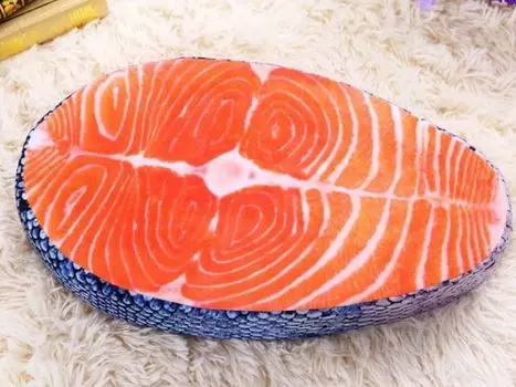 Salmon Fillet Body Pillow Plush Sleeping Fun Halloween Moe Instagram [dokidoki] Toy, Cute, Realistic, Large, Pillow, Cushion, Item, Event, Party,