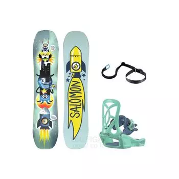 Salomon 2324 Salomon Kids Deck+Binding Set Team Package 100 board bag not selected deck only shipping 0