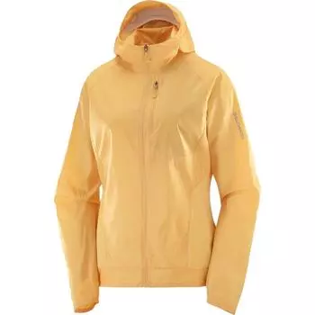 SALOMON Bonatti Cross Wind Стильная Минималистичная Ветровка Женская Куртка Теплая Абрикосовая C24177 XS