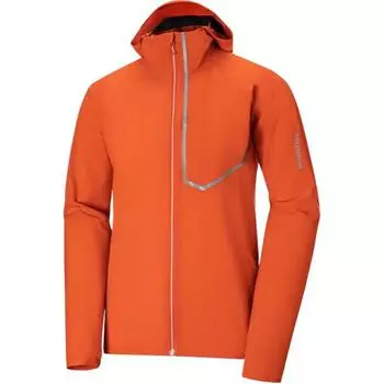 Salomon Bonatti Trail Jacket Comfortable Casual Sports Windproof Breathable Lightweight Running Hooded Jacket Men jackets Tomato-Red C22717 S