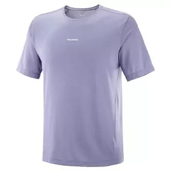 Salomon Breathable Lightweight Quick-Dry Soft Short Sleeve T-Shirt Men Tops Blue Granite C24240 M