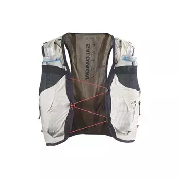 Salomon Color Block Sleeveless Vest With Hook Unisex Vests Beige LC2248000 S