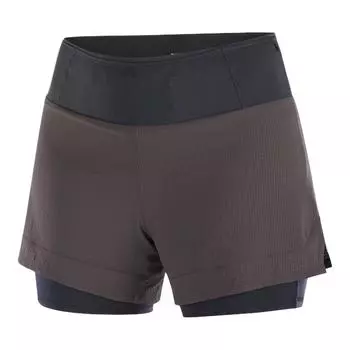 Salomon Comfortable Versatile Commuting Casual Shorts Women shorts Coffee-Bean LC2438300 XS
