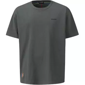 Salomon Embroidered Pullover Round Neck Loose Short Sleeve T-Shirt Men Tops Dark-Gray C28144 XXL