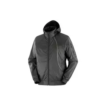 Salomon Equipe Wind Jacket Hoodie Men Jackets Deep-Black LC2003700 L