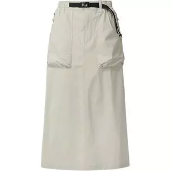 SALOMON Однотонная юбка миди с карманами на средней посадке, повседневная, для женщин, бежевая C28229 L