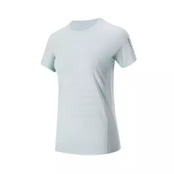 Salomon Outdoor Breathable Quick-Dry Round Neck Short Sleeve T-Shirt Women T-Shirts Misty-Blue C23376 M