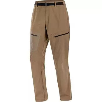 Salomon Outerpath Outdoor Workwear Comfortable Mid-Rise Fashion Casual Pants Men bottoms Mushroom-Brown LC2212300 M