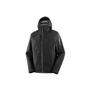 SALOMON Outline Gtx 3L Классическая уличная водонепроницаемая ветрозащитная дышащая прочная мужская куртка темно-черного цвета LC2216500 XS