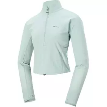 Salomon Sense Aero Hybd Cp Plvr W Running Stand Collar Solid Color Casual Long Sleeve Jacket Women jackets Misty-Blue C22902 M