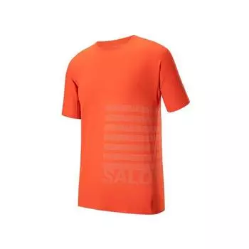 Salomon Sense Aero Short Sleeve T-Shirt Gfx M Running Series Men Tops Tomato-Red C23194 XL