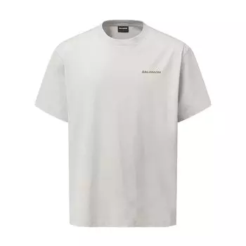 SALOMON Серия Uni Blast Охлаждающая на ощупь Уличная футболка с коротким рукавом и круглым вырезом Унисекс Футболка Тепло-серая C28086 2XL