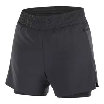 Salomon Shkout Core 2 In 1 Soft Comfortable Breathable Sports Shorts Women shorts Black C24523 S
