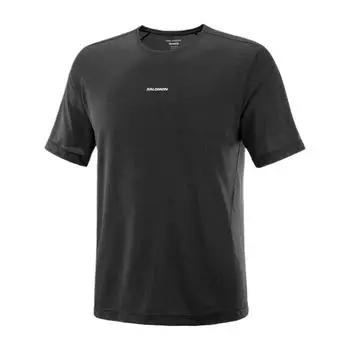 Salomon Shkout Core Comfortable Breathable Lightweight Quick-Dry Short Sleeve T-Shirt Men Tops Deep-Black C24237 S