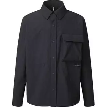 Salomon Slate Active Shirts Loose Fit Casual Comfortable Long Sleeve Shirt Men shirts Black C25698 L