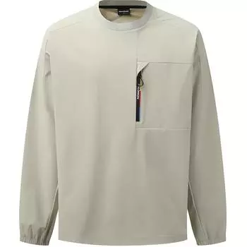 Salomon Slate Series Round Neck Logo Loose Long Sleeve T-Shirt Men T-Shirts Beige C28138 M