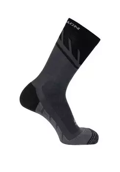 Salomon Socks SPEEDCROSS CREW L BLACK/Magnet/Quarry
