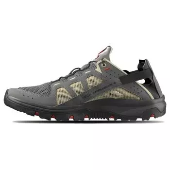 Salomon Techamphibian 5 Round Toe Удобная нескользящая дышащая функциональная обувь для активного отдыха Мужская обувь Серо-желтый 471149 40