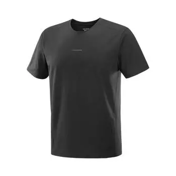 Salomon Trackline Ss Soft Comfortable Stylish Outdoor T-Shirt Men Tops Deep-Black C24388 L