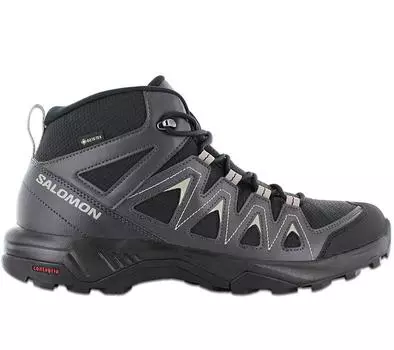 Salomon X Braze Mid GTX - GORE-TEX - мужские кроссовки черно-серые 471748 ОРИГИНАЛ
