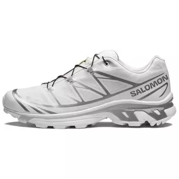 SALOMON XT-6 GORE-TEX белые серебристые унисекс кроссовки обувь-серебро L47581100