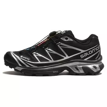 Salomon XT-6 GORE-TEX Black Silver Unisex Sneakers Shoes-Silver L47450600 43