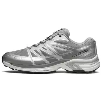 Salomon XT-Wings 2 Lunar Rock Grey Фланелевые кроссовки унисекс Серебристая обувь-Серебристый L47287700 44