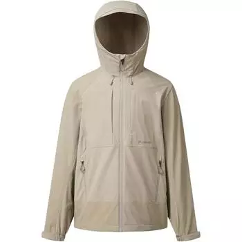 Salomon Zip Hooded Logo Long Sleeve Jacket Men Jacket Beige LC2574400 M