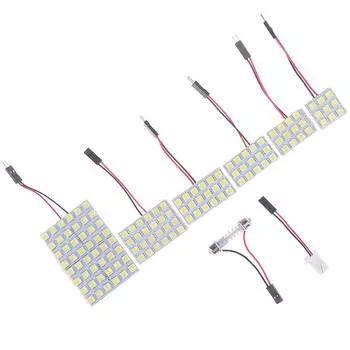 Салон автомобиля 5050 Led White Light Smd Lamp Panel T10 Festoon Dome Ba9S 12V 5W 12LED