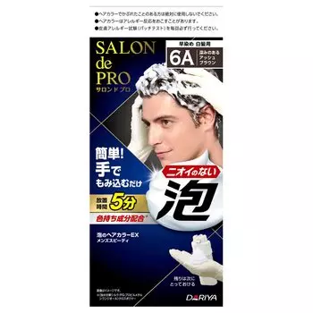 Salon de Pro Gray Hair Dye Foam Hair Color EX Speedy 6A Deep Ash Brown Men s [Quasi-drug]