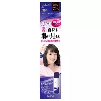 Salon de pro gray hair hide volume up spray dark brown 100g