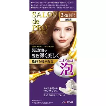Salon De Pro Salon De Pro Bubble Hair Color Extra Rich для седых волос 3rb Royal Brown 1 шт.