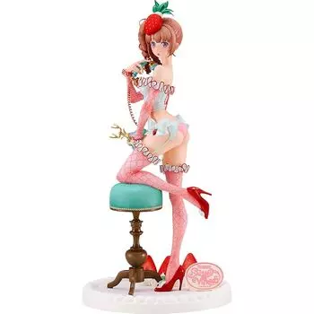 SALON de VITRINE клубничное короткое бюстье девушка 1/6 масштаб из пластика окрашенная готовая фигурка