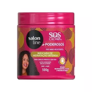 Salon Line Cachos Mais Poderosos Salon Line Маска для глубокого увлажнения вьющихся волос 500 г SOS