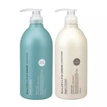 Salon Link Shampoo Conditioner Set Amino Acid Luxury Formula Laureth Sulfate Free Non-Silicone Shampoo Hypoallergenic High Moisturizing Safe to Use La