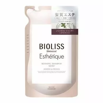 SALON STYLE KOSE Biolis Botanical Aesthetic Refining Shampoo (Moist) Moisturizing Swelling Dry Damage Care Jasmine & Freesia Refill 400ml (x 1)