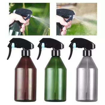 Salon tool Hairdressing Cleaner Refillable Bottles Watering Cans Perfume Container Spray Bottle коричневый