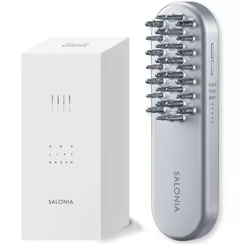 SALONIA EMS lift brush электрическая щетка для лица устройство для подтяжки наклейка прилагается