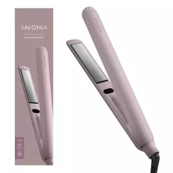 SALONIA Smooth Shine Straight Iron Утюжок для волос 24 мм розовый [.co.jp limited]