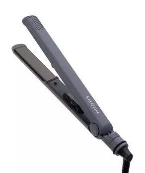 SALONIA Straight Iron Утюжок для волос 24 мм с термостойким чехлом Доступно Overseas Серый SL-004SGR серый