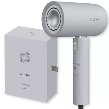 SALONIA Воздухообрабатывающий фен Большой объем воздуха Быстрая сушка Легкий фен Каменно-серый