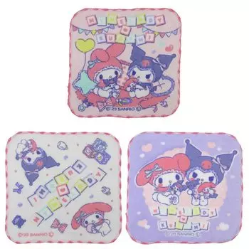 Salonje My Melody Kuromi Мини Полотенце 3P 884389 SANRIO Sanrio & розовый